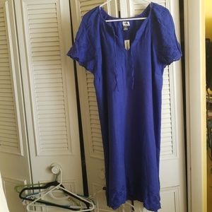 Linen Cotout Dress